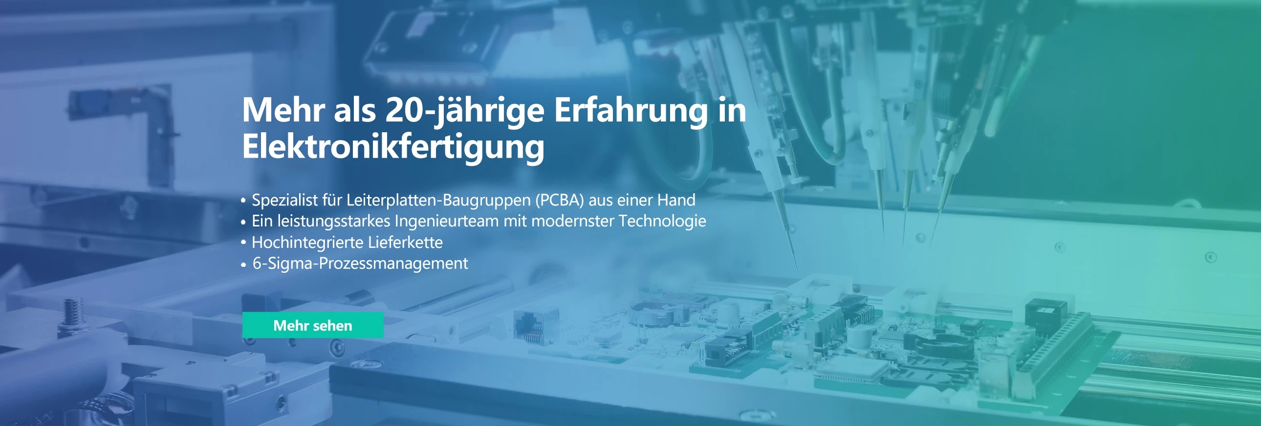 Mehr als 20-jährige Erfahrung in Elektronikfertigung